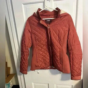 New CiSono Los Angeles Outerwear Women Large Full Zip Up Quilted Jacket